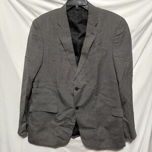 Tommy Hilfiger Mens Two Button Blazer Gray Sport Coat Jacket